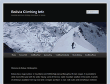 Tablet Screenshot of boliviaclimbinginfo.org